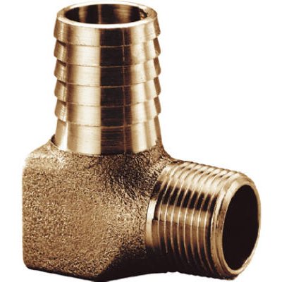 TRUE VALUE HE7501NL Water Source Hydrant Elbow, Brass, 3/4 x 1-In.