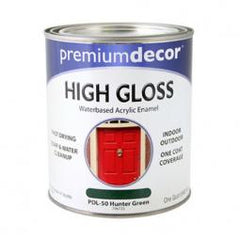 True Value PDL50-QT Premium Decor Hunter Green Gloss Enamel Paint Qt.