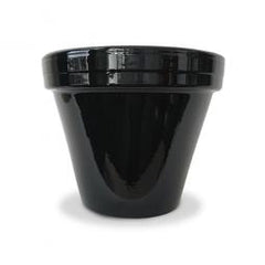 TRUE VALUE PCS-6-BL 6.5 BLK CERA PLANTER