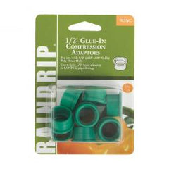 True Value R376CT Raindrip Drip Watering Compression Adapter Glue-In 1/2-In. 10-Pk.