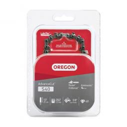 TRUE VALUE S40 Oregon Chain Saw Chain, 91VG Low Profile Xtraguard Premium C-Loop, 10-In.