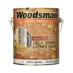 TRUE VALUE STOVLT-GAL Woodsman Oil Deck, Siding & Fence Stain, Semi-Transparent Light Base, 1-Gal.