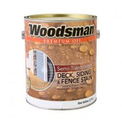 True Value STOV7-GAL Woodsman Oil Deck, Siding & Fence Stain, Semi-Transparent Cedar, 1-Gal.