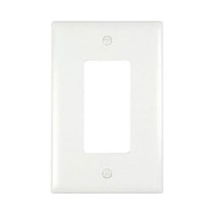 TRUE VALUE TPJ26W Wall Plate Junior Jumbo 1-Gang Decorator White Nylon