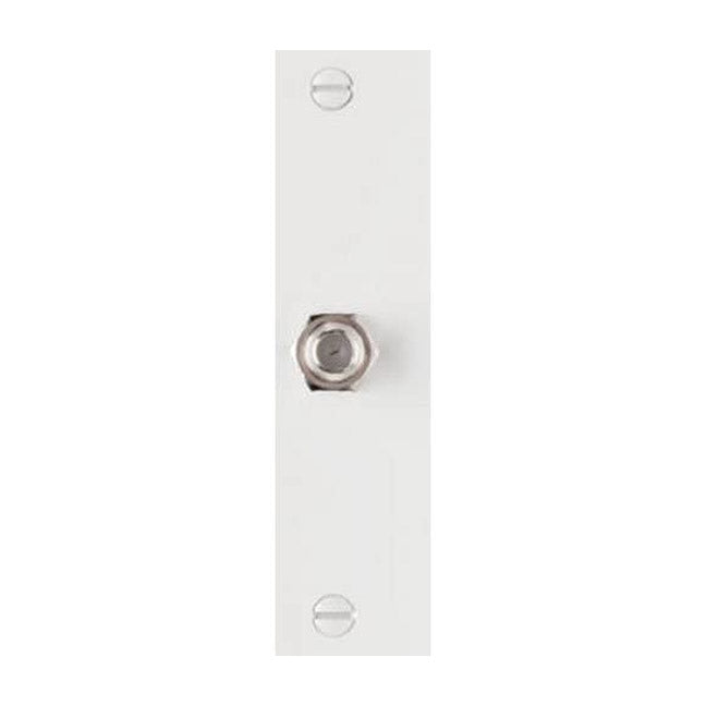 TRUE VALUE TPCATVWCC12 Wall Plate, F Type Coax Connector, White Thermoplastic