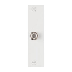 TRUE VALUE TPCATVWCC12 Wall Plate, F Type Coax Connector, White Thermoplastic