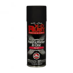 True Value XOP19-AER X-O Rust Anti-Rust Enamel Paint & Primer, Black Flat, 12-oz. Spray