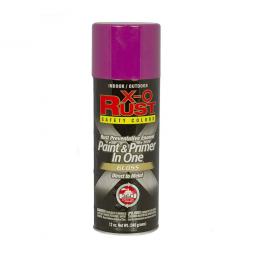 TRUE VALUE XOP33-AER X-O Rust Anti-Rust Enamel Paint & Primer, Safety Purple Gloss, 12-oz. Spray