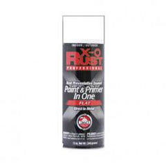 TRUE VALUE XOP30-AER X-O Rust Anti-Rust Enamel Paint & Primer, White Flat, 12-oz. Spray