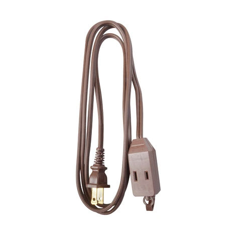 true value 09401ME master electrician extension cord 16/2 spt-2 brown polarized cube tap 6-ft