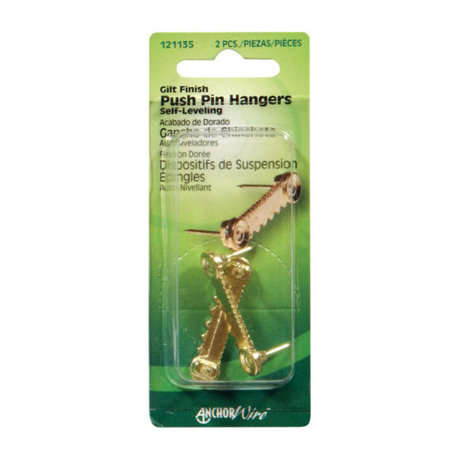 True Value 121135 2-Pack Large Brass Push In Leveler