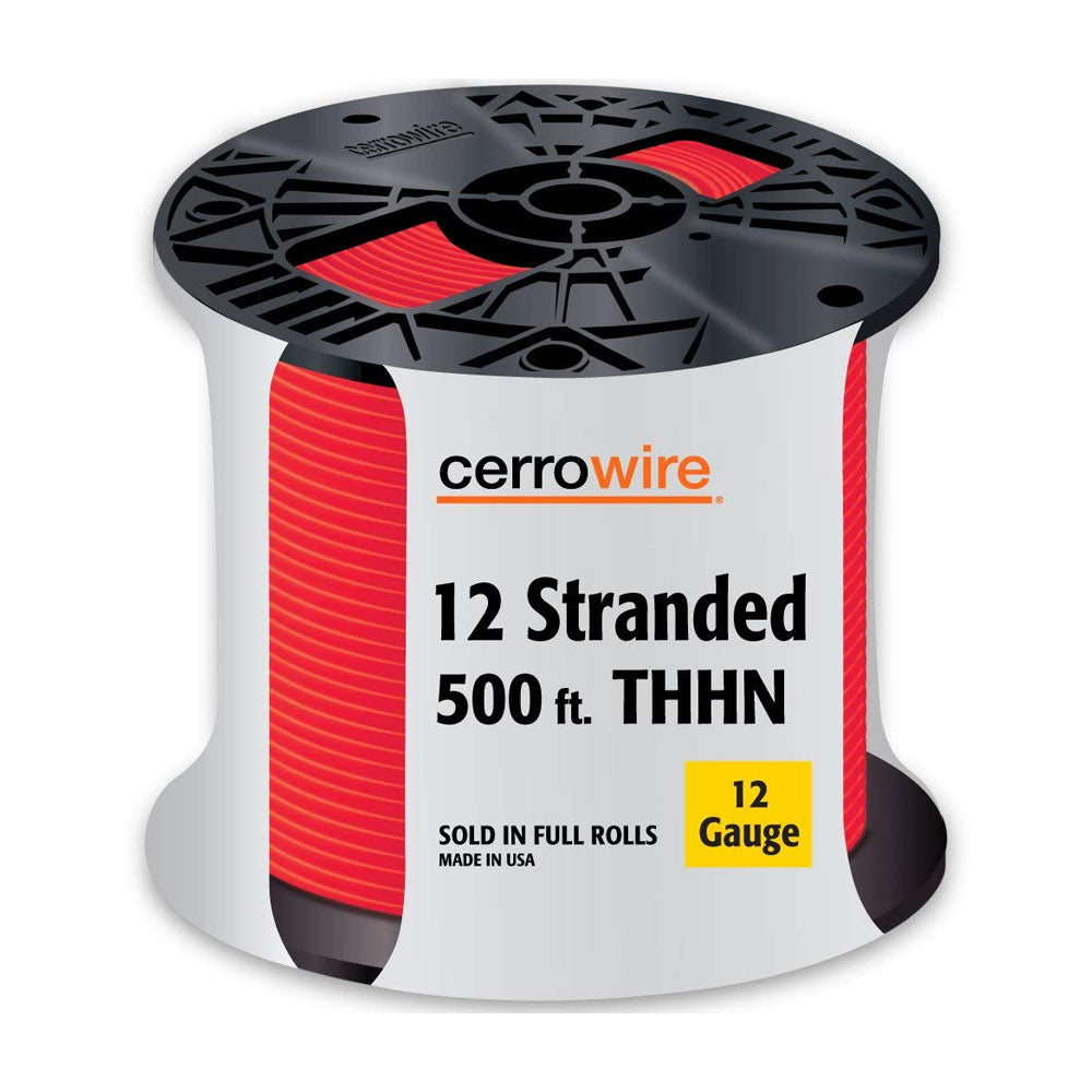 True Value 112-3653J 500-Ft. Red 12 Stranded Building Wire