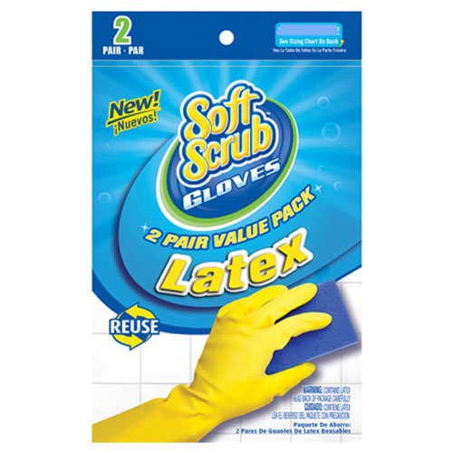 True Value 12324-26 Soft Scrub 2 Pack Extra Large Gloves