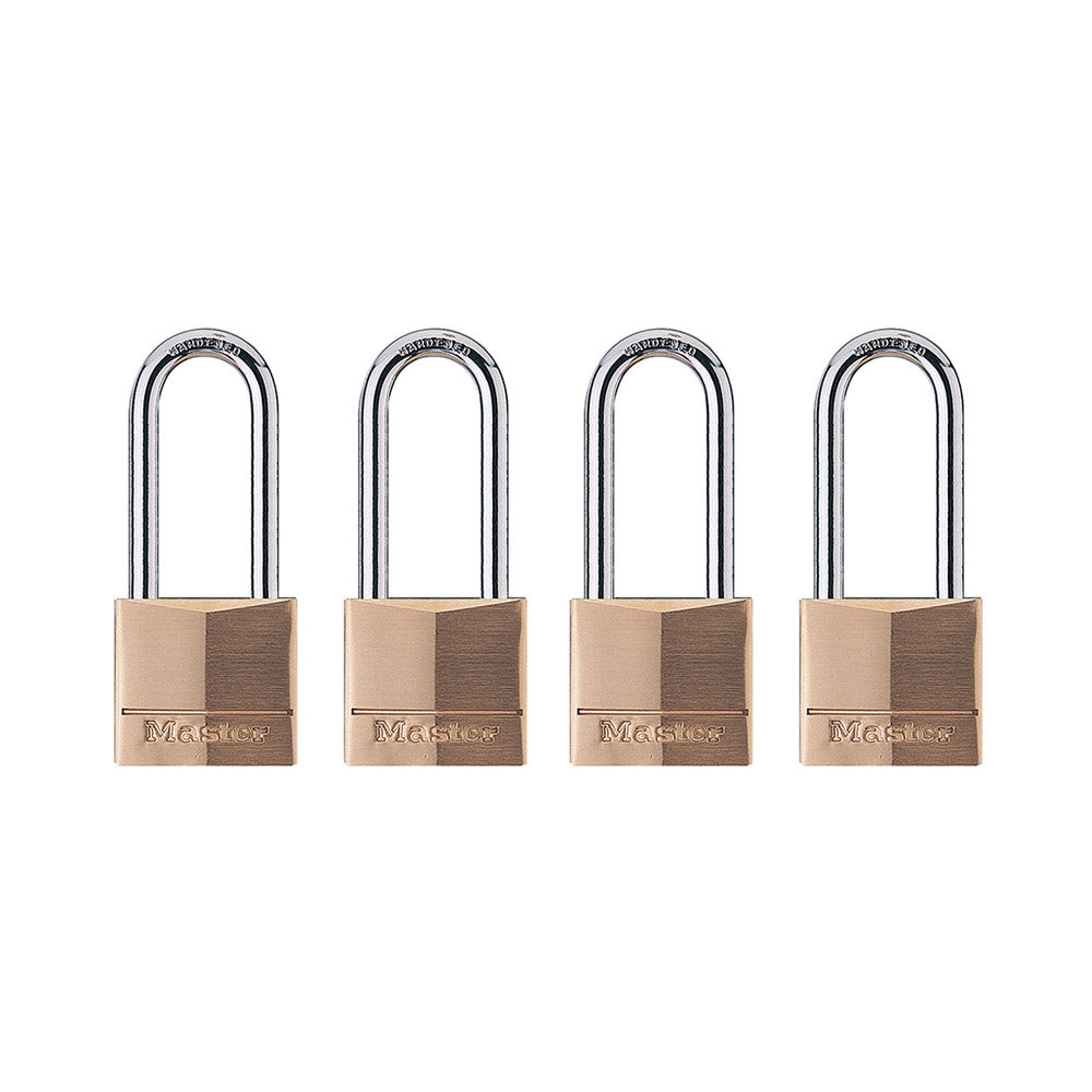 True Value 140QLH 4Pk 1-9/16 Brass Padlock