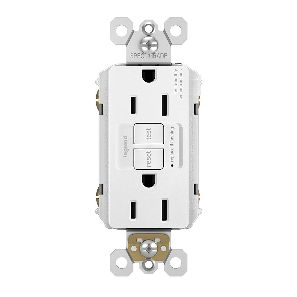 True Value 1597WCCD12 Pass & Seymour GFCI Outlet, 15A, White