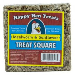 True Value 17080 Happy Hens Poultry Treats Mealworm & Sunflower Squares 6.5-oz