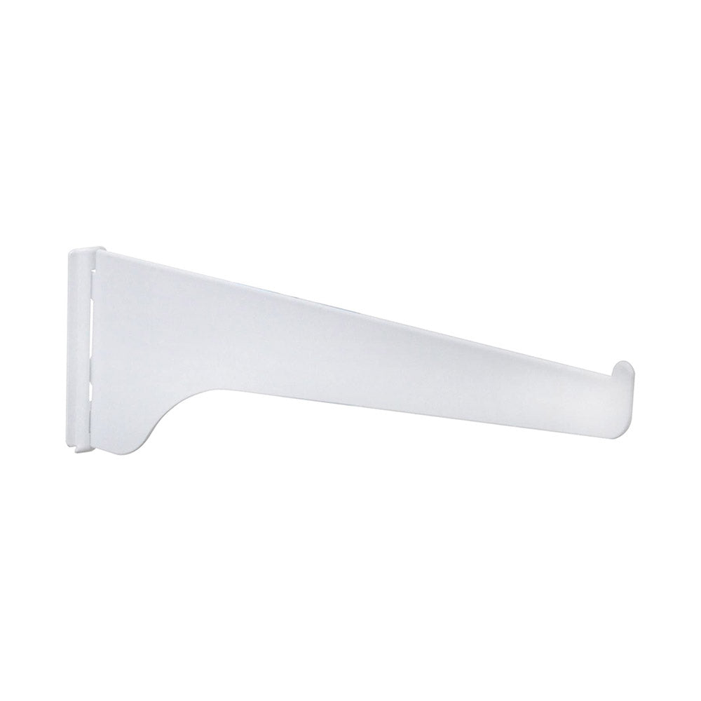 TRUE VALUE 180WH8 Knape & Vogt Series 80 Shelf Standard Bracket, White Steel, 8-In., Must Purchase in Quantities of 10