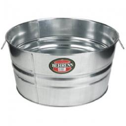 TRUE VALUE 1GS Wash Tub, Galvanized Sheet Steel, Round, 10-1/2-Gals.