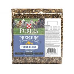 TRUE VALUE 3003351-603 Purina Flock Block Poultry Supplement Whole Grain 25-Lbs.