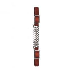 TRUE VALUE 30-1370 Weaver Leather Horse Curb Strap Double Flat Link Mahogany Leather 5/8-In.