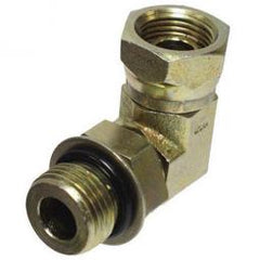 TRUE VALUE 39006126 1/2 Male O-Ring x 3/8 Female Pipe 90 Degrees Swivel Hydraulic Adapter