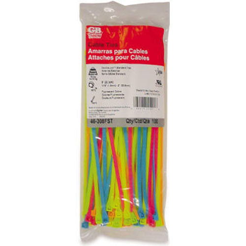 TRUE VALUE 46-308FST 100PK 8 Fluo Cable Tie