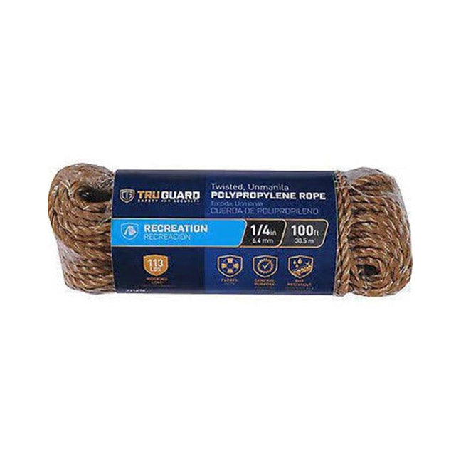 True Value 643741 TG 1/4X100TAN POLY ROPE