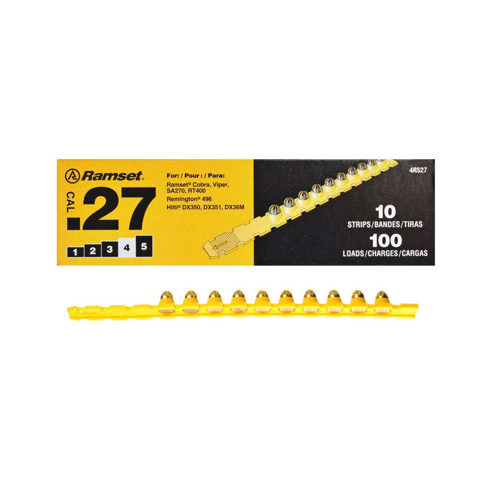 TRUE VALUE 667 Ramset 100-Pack .27-Caliber Yellow Strip Load