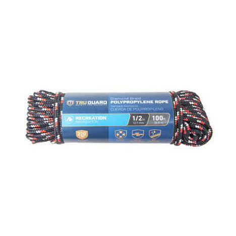 TRUE VALUE 643591 TG1/2X100 DIA POLY ROPE