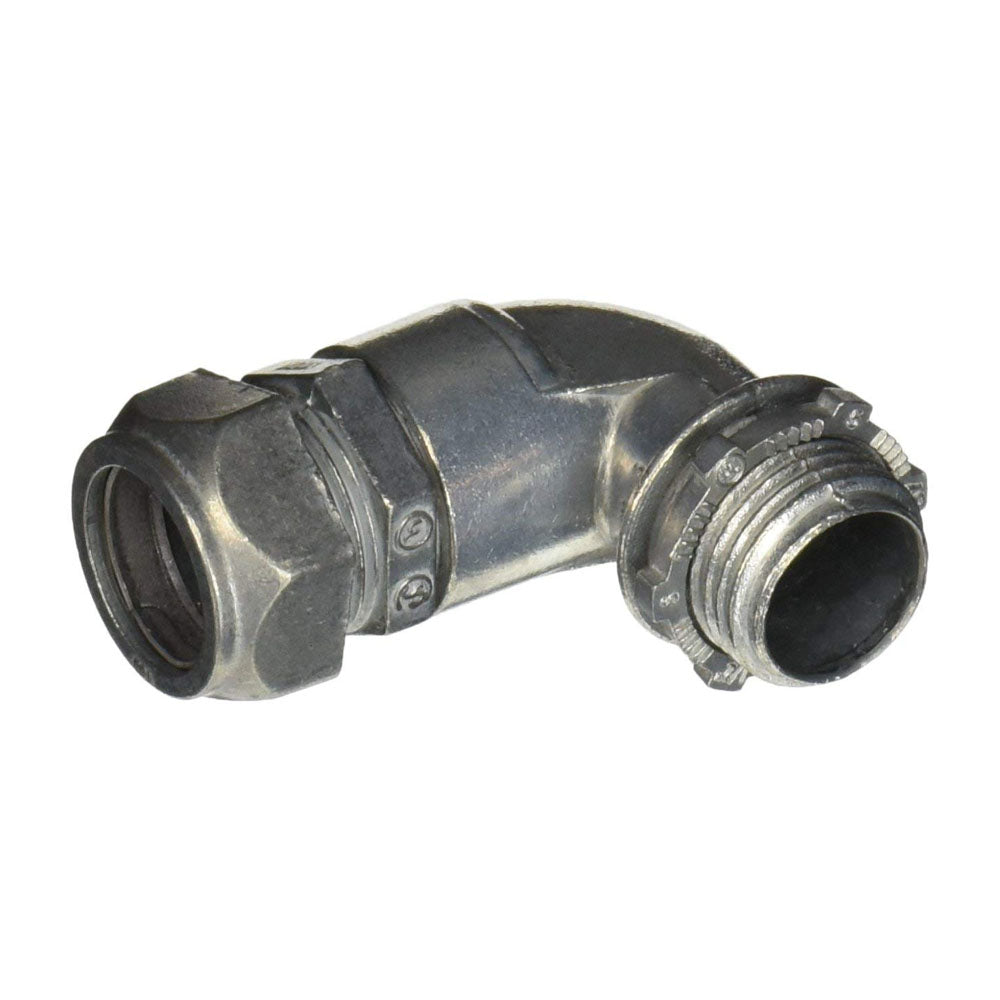 TRUE VALUE 90291 1/2-Inch 90 Degree Compression Connector for Electrical Metallic Tubing