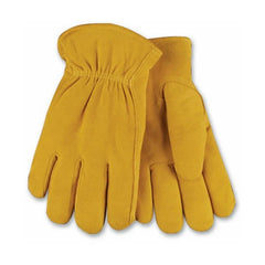 True Value 903HKM Medium Men's Full-Suede Deerskin Leather Gloves