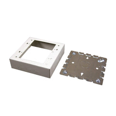 TRUE VALUE B-32 Wiremold 2-Gang Ivory Metal Switch Box