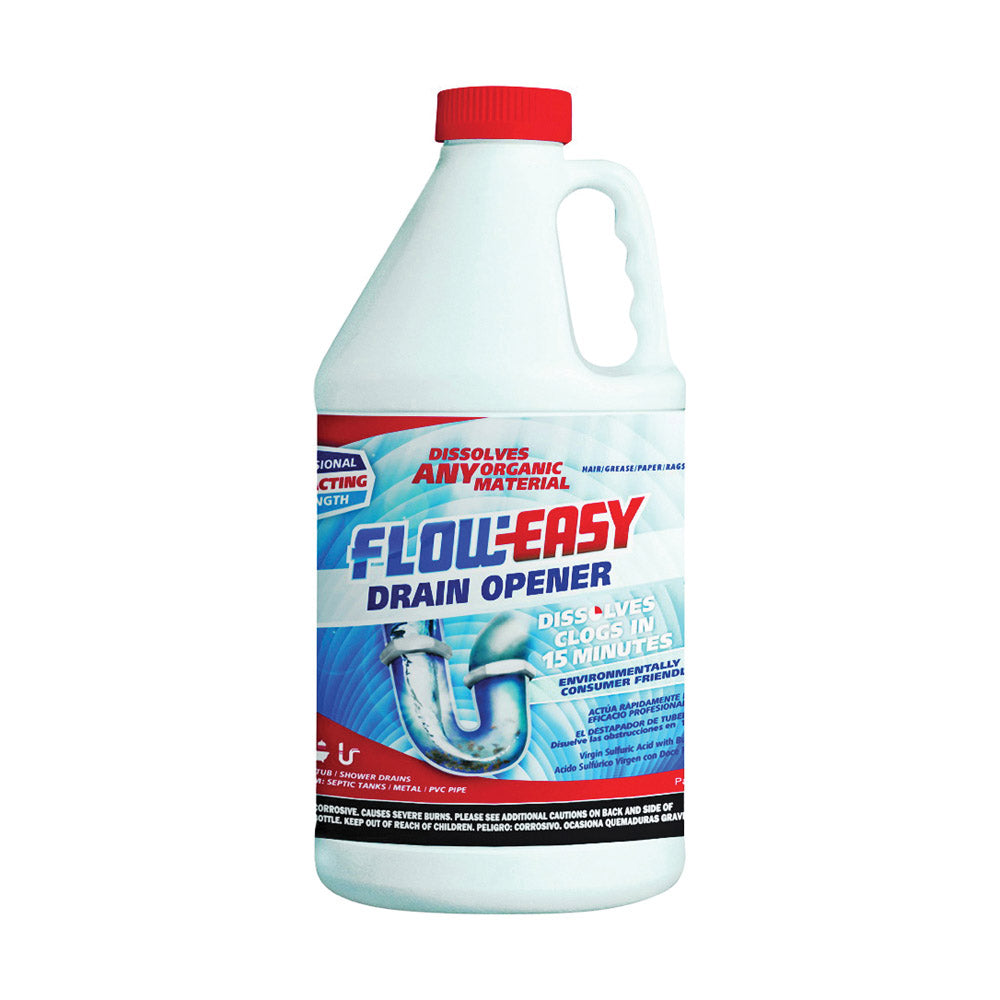 TRUE VALUE FE64 Floweasy 1/2-Gallon Organic Drain Cleaner