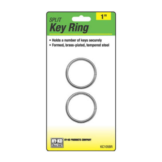 True Value KC105BR 2PK 1 BRS Split Ring