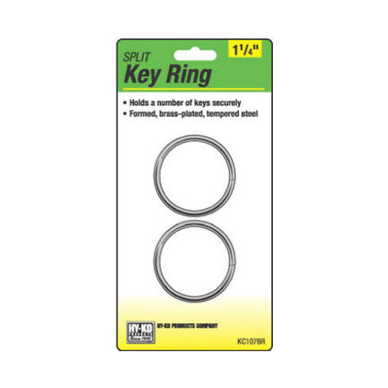 TRUE VALUE KC107BR 2PK1-1/4BRS Split Ring