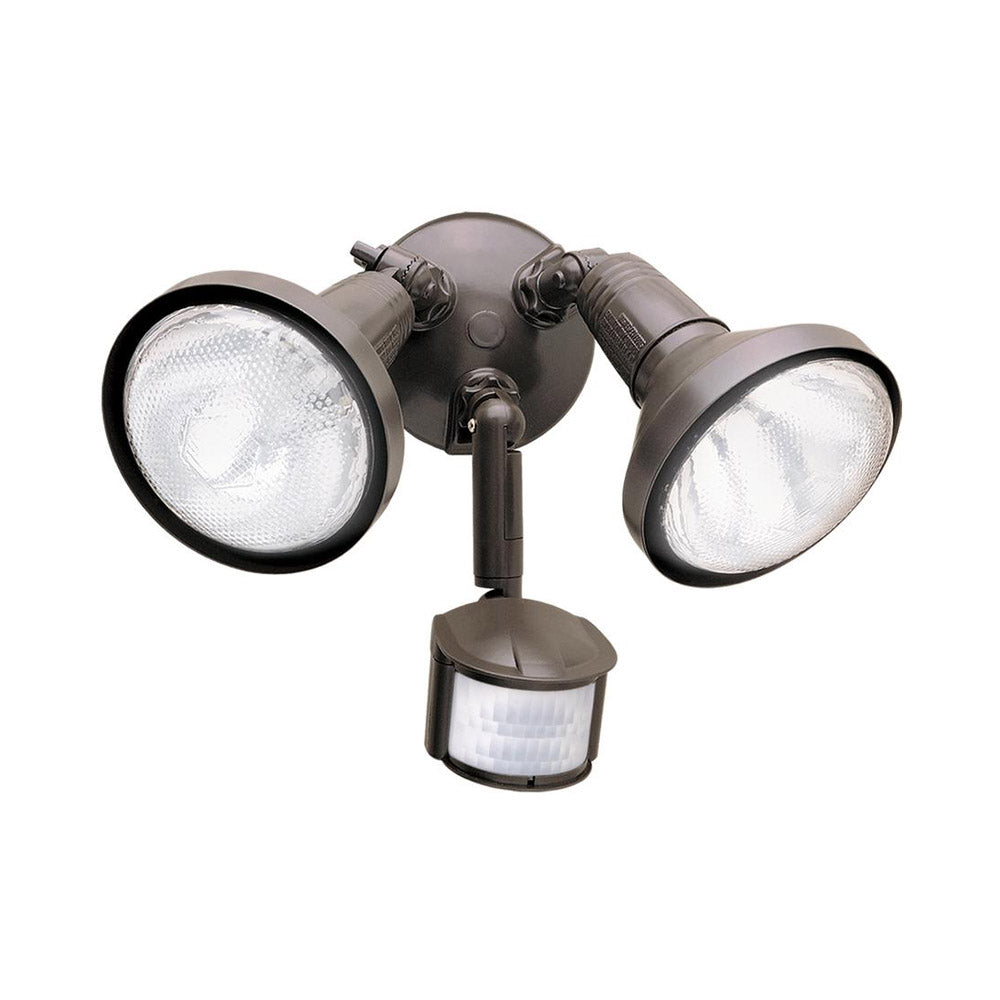 TRUE VALUE MS185R Security Floodlight, Motion-Activated, Bronze