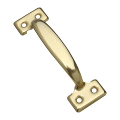 TRUE VALUE N116-889 5-1/2 Inch Brass Door Pull