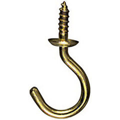 True Value N119-628 5Pk 5/8 Brass Cup Hook