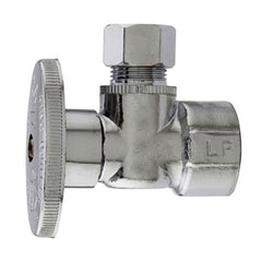 TRUE VALUE MP2048PCLF PLUMB PAK 1/2 Female Iron Pipe x 3/8 O.D. Compression Angle Supply Stop Valve 1/4 Turn