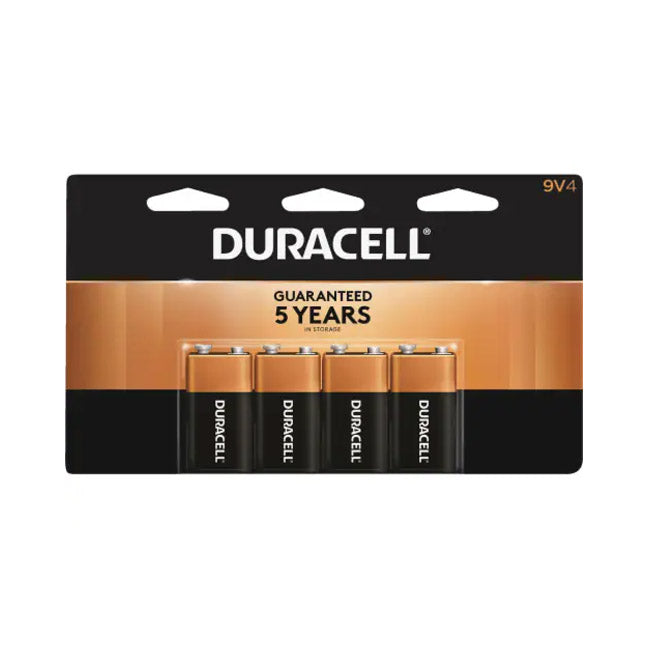 TRUE VALUE MN16B4DW Duracell Alkaline Batteries, 9-Volt, 4-Pk. TV850674