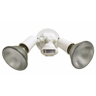 TRUE VALUE MS34W Cooper Lighting 300-Watt White Motion-Activated Outdoor Security Floodlight