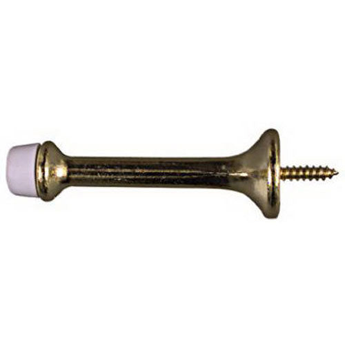 TRUE VALUE N199-372 2Pk 3 Inch Brass Hd Door Stop