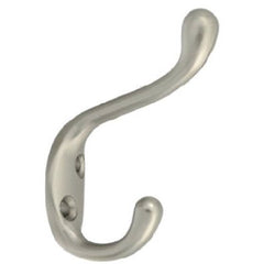 TRUE VALUE N331-009 Satin Nickel Heavy Duty Coat Hat Hook