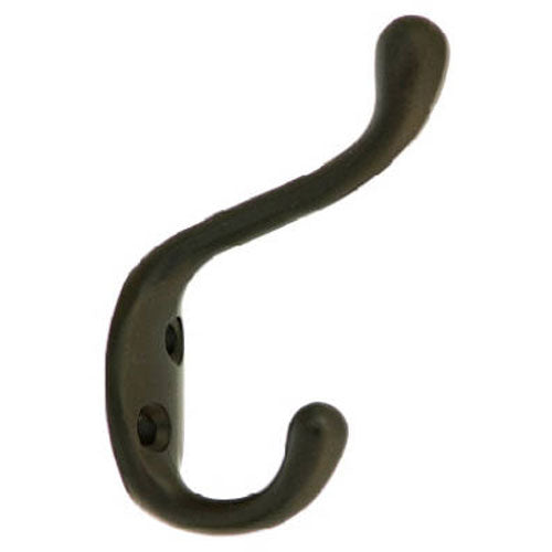 True Value N330-886 Oil Rubbed Bronze E Heavy Duty Coat-Hat Hook