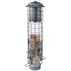 TRUE VALUE NA32431 Audubon Tube Bird Feeder, Squirrel-Resistant, Dragonfly Design, Holds 2.5-Lbs.