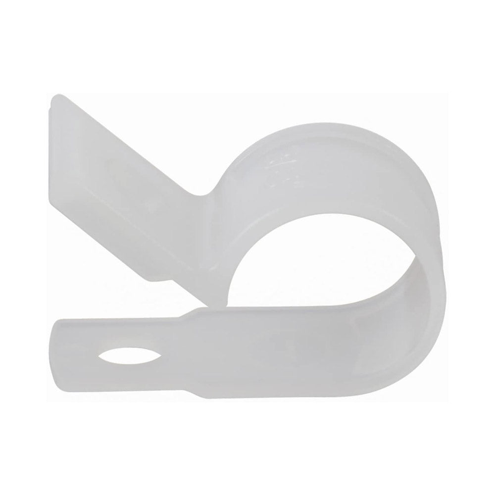 TRUE VALUE PPC-1538 Cable Clamps White Plastic 3/8-In. I.D. 15-Pk.