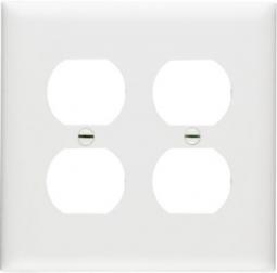 TRUE VALUE TP82WCC30 Pass & Seymour - Legrand White 2-Duplex Outlet Openings