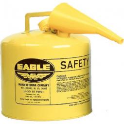 TRUE VALUE UI-50-FSY Safety Diesel Gas Can Yellow Type I 5-Gal.