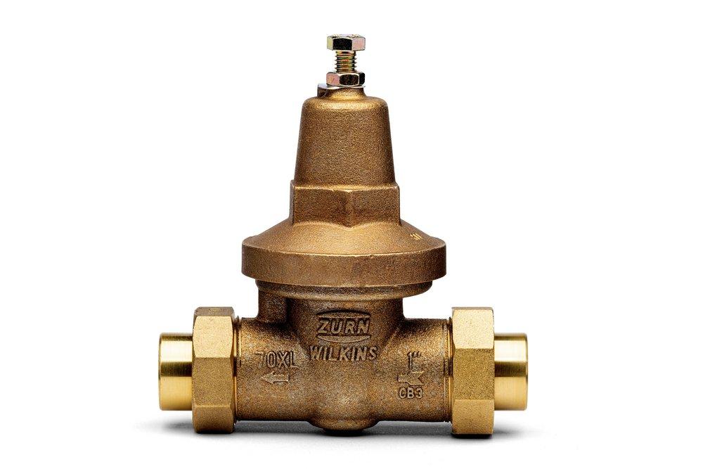 Zurn 1-70XLDUC 70XL 1 in. 300 psi Sweat Union Pressure Reducing Valve (PRV)