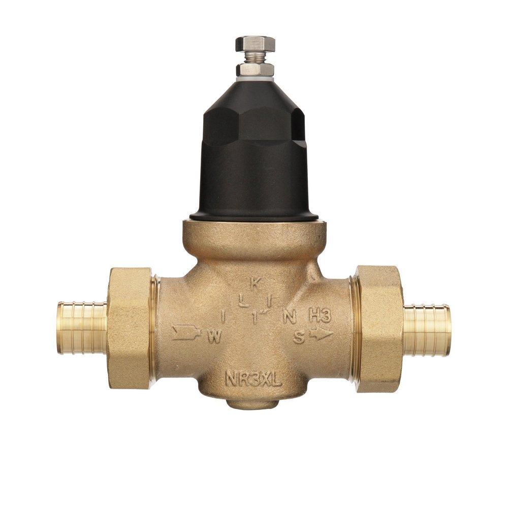 Zurn 1-NR3XLDUPEX NR3XL 1 in. 400 psi Cast Bronze Double Union FNPT x Male Barb PEX Pressure Reducing Valve